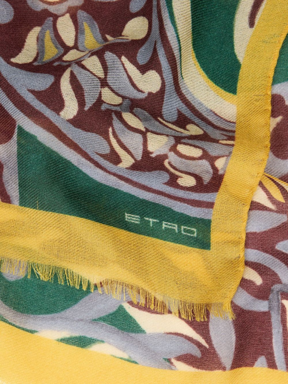 paisley floral scarf - 2