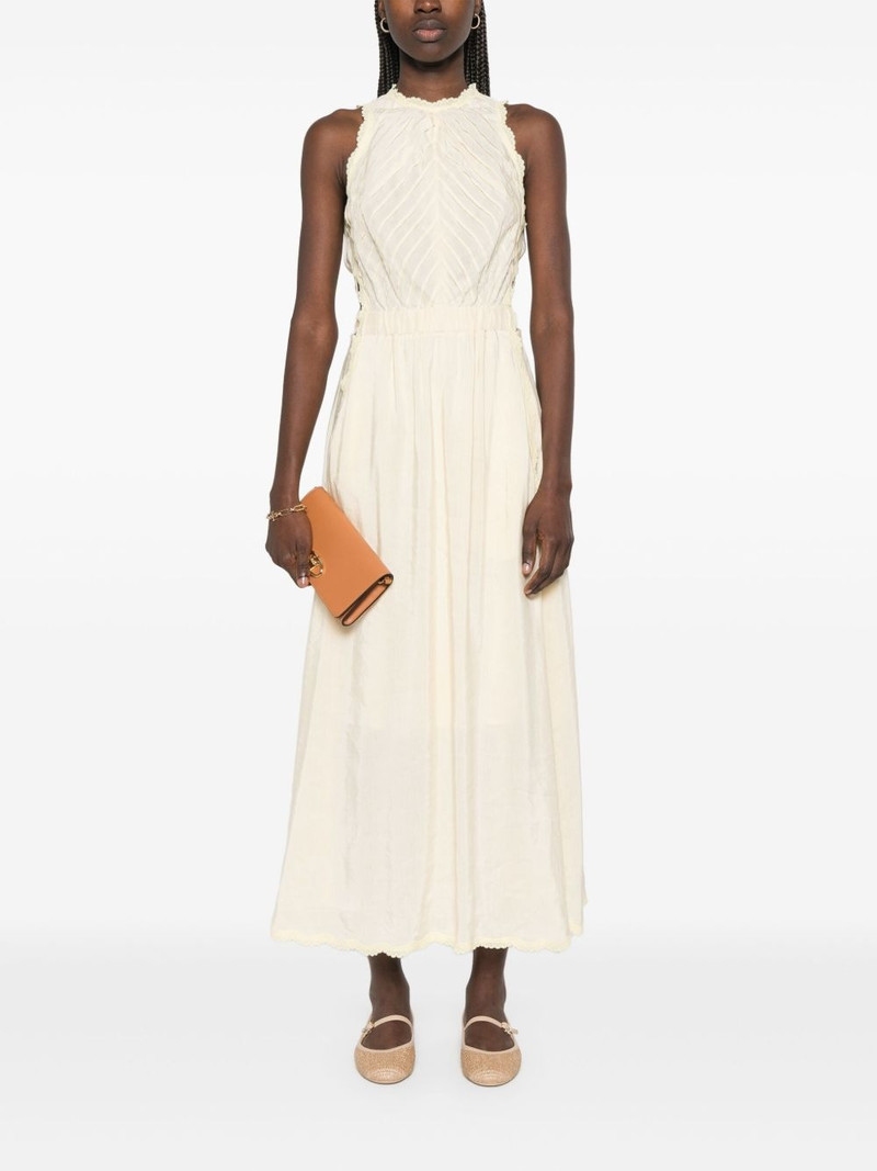 Sandro slub-texture maxi dress outlook