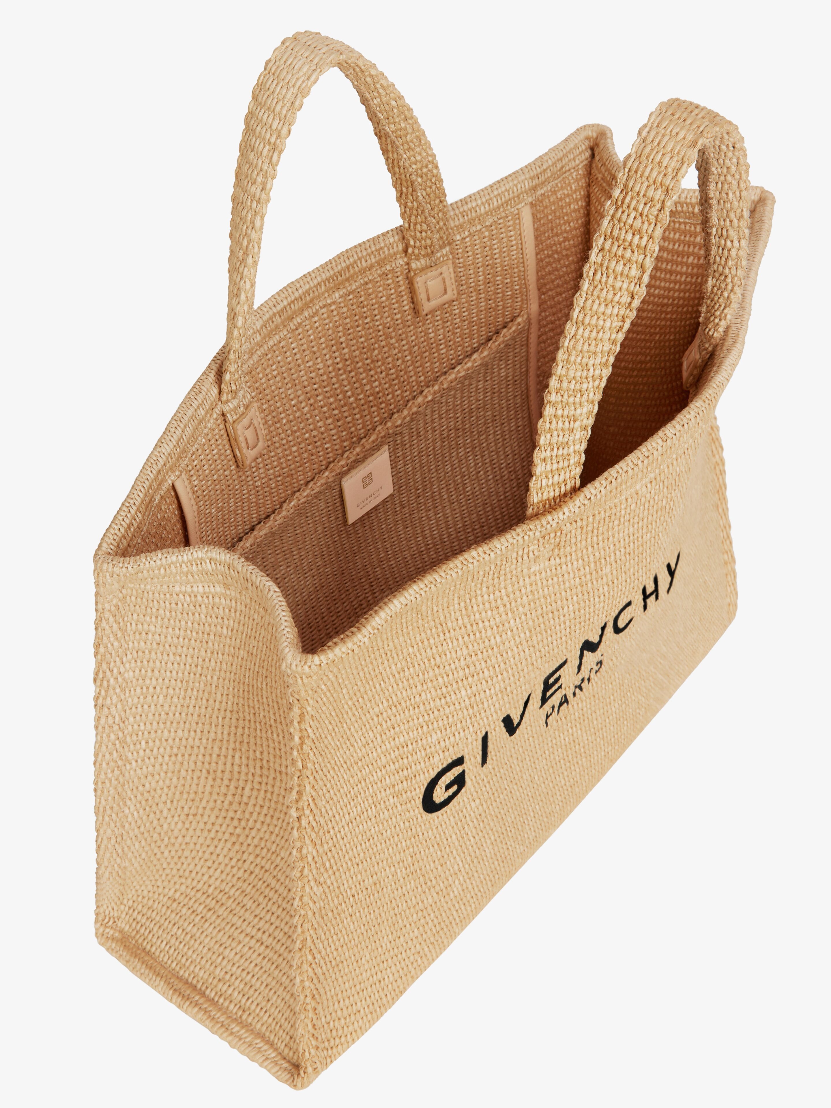 LARGE G-TOTE SHOPPING BAG IN RAFFIA - 5