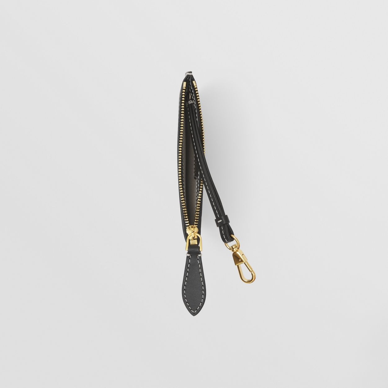 Topstitched Leather Olympia Coin Case - 4