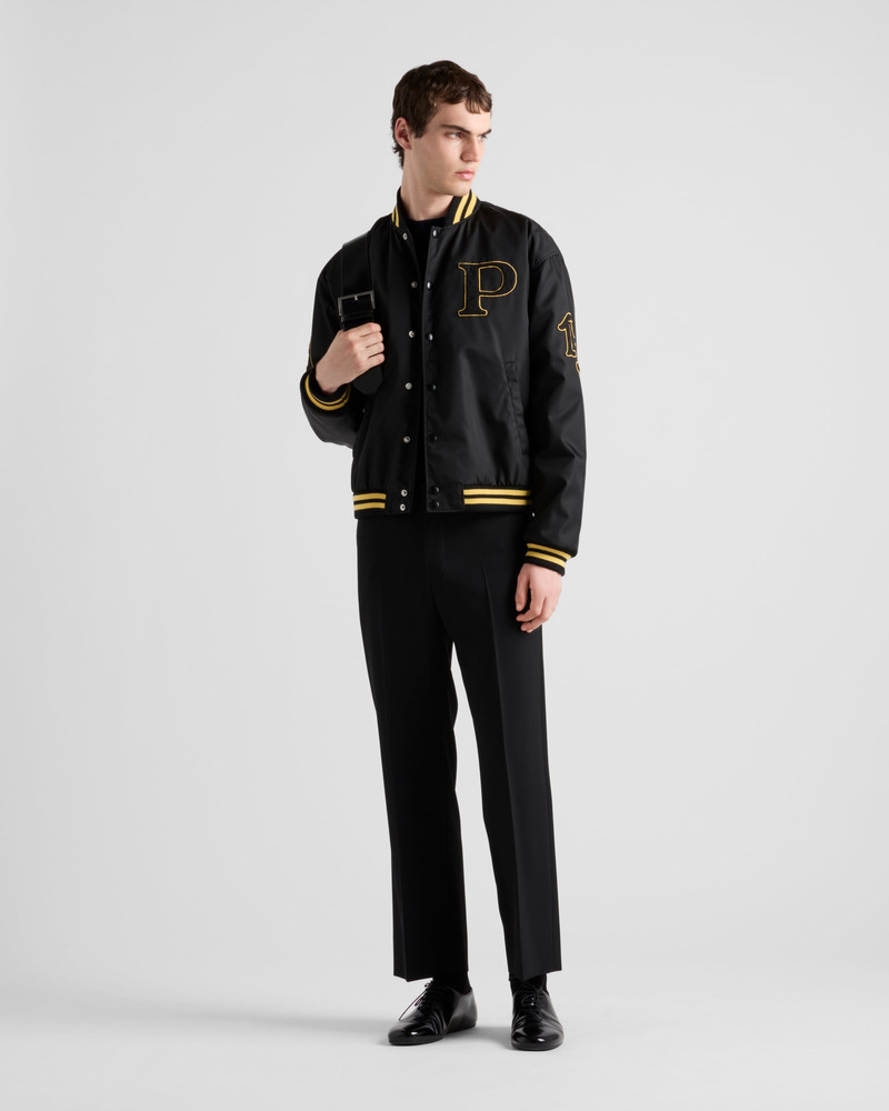 Prada Re-Nylon bomber jacket with patch - SGC725_1WQ8_F0002_S_OOO