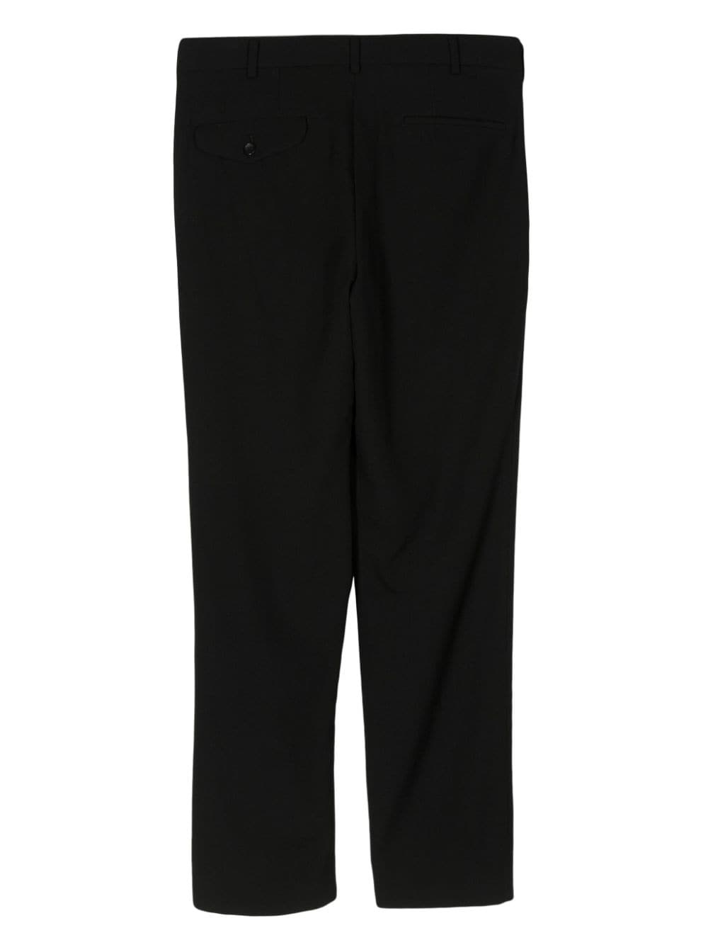 wool straight trousers - 2