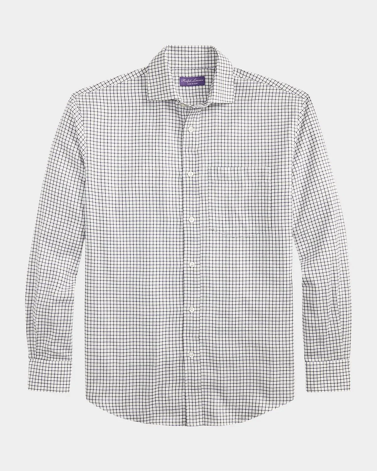 Men's Tattersall Twill Sport Shirt - 1