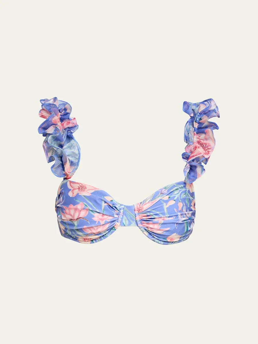 Amaryllis Flutter Bikini Top - 1