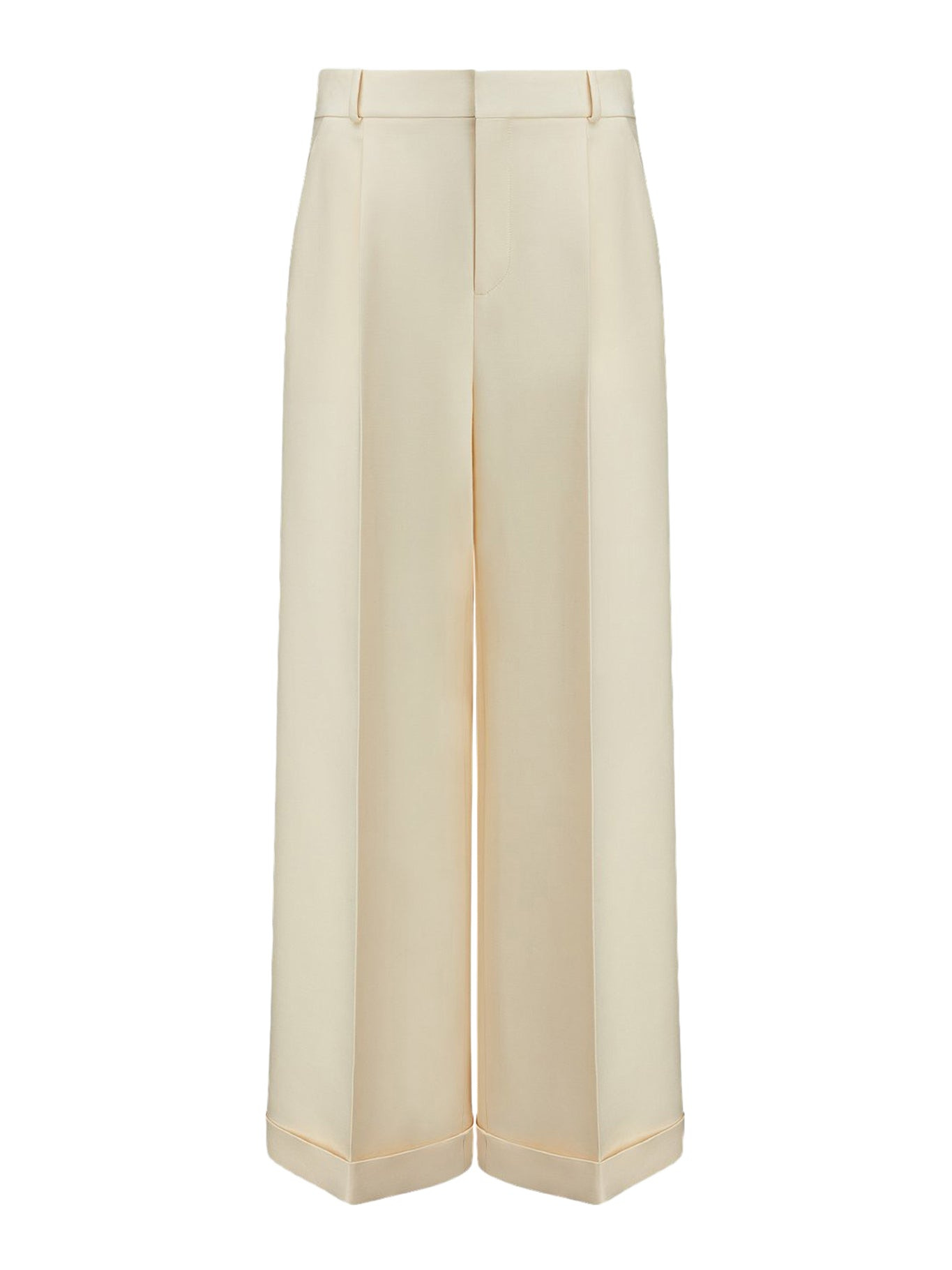 FLARED WOOL AND SILK TROUSERS - 2
