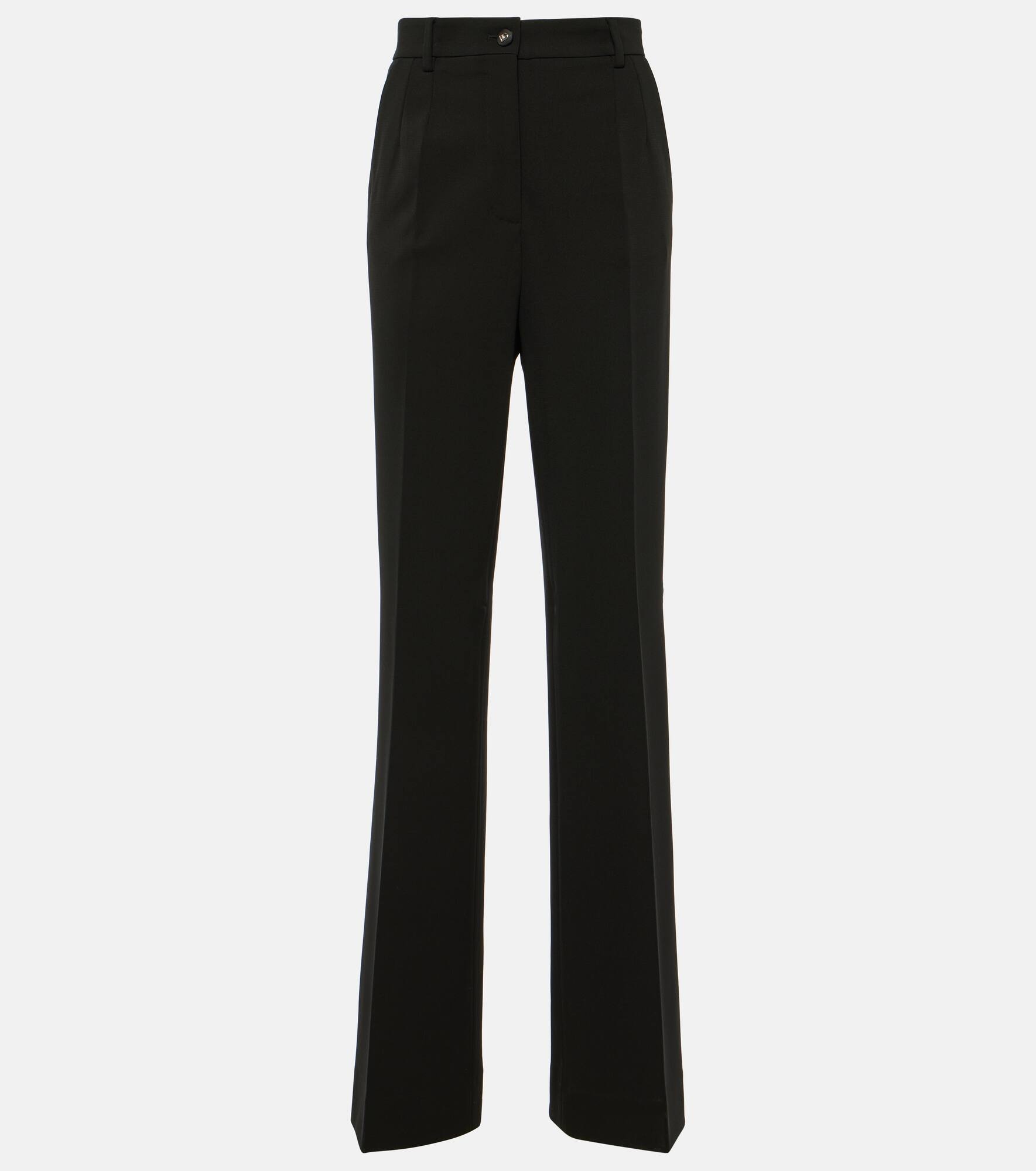 Milano high-rise jersey flared pants - 1