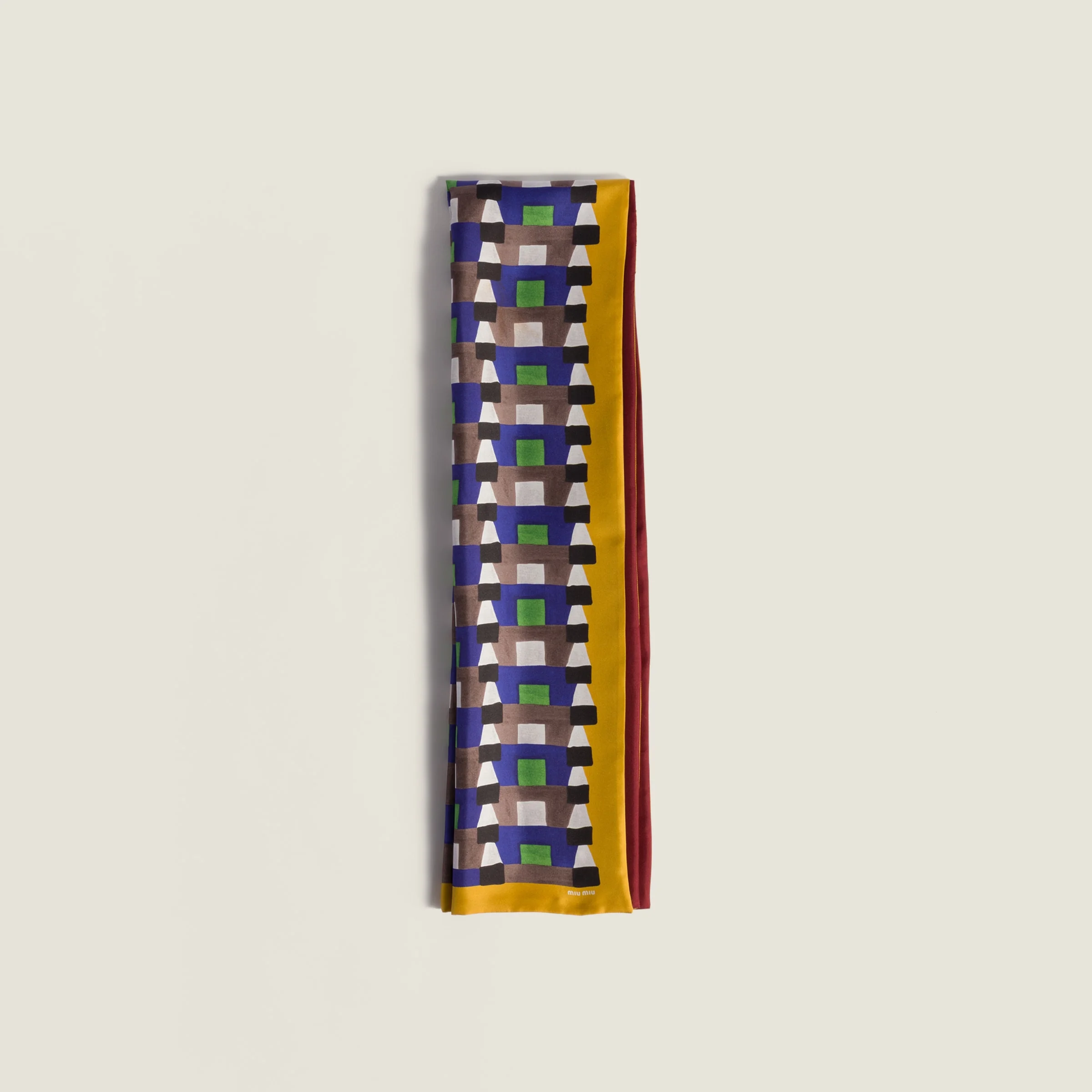 Printed silk scarf - 1