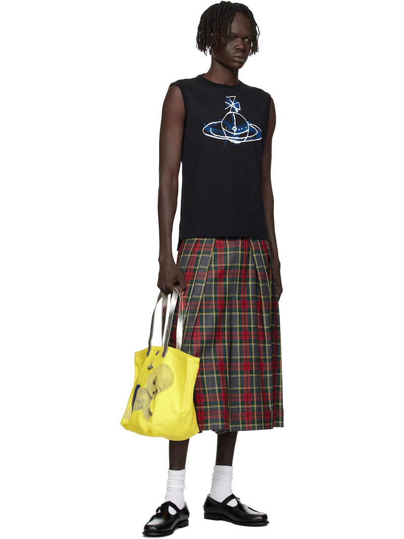 Vivienne Westwood Black Drawn Orb Muscle Tank Top outlook
