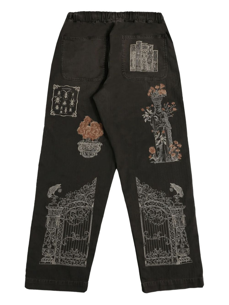 samuel zelig Jardin embroidered trousers outlook