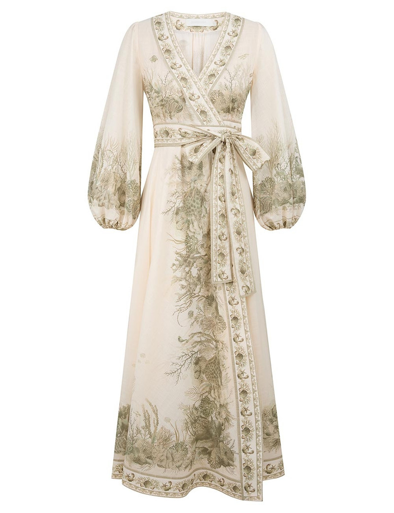 WANDERLUST WRAP MIDI DRESS 1