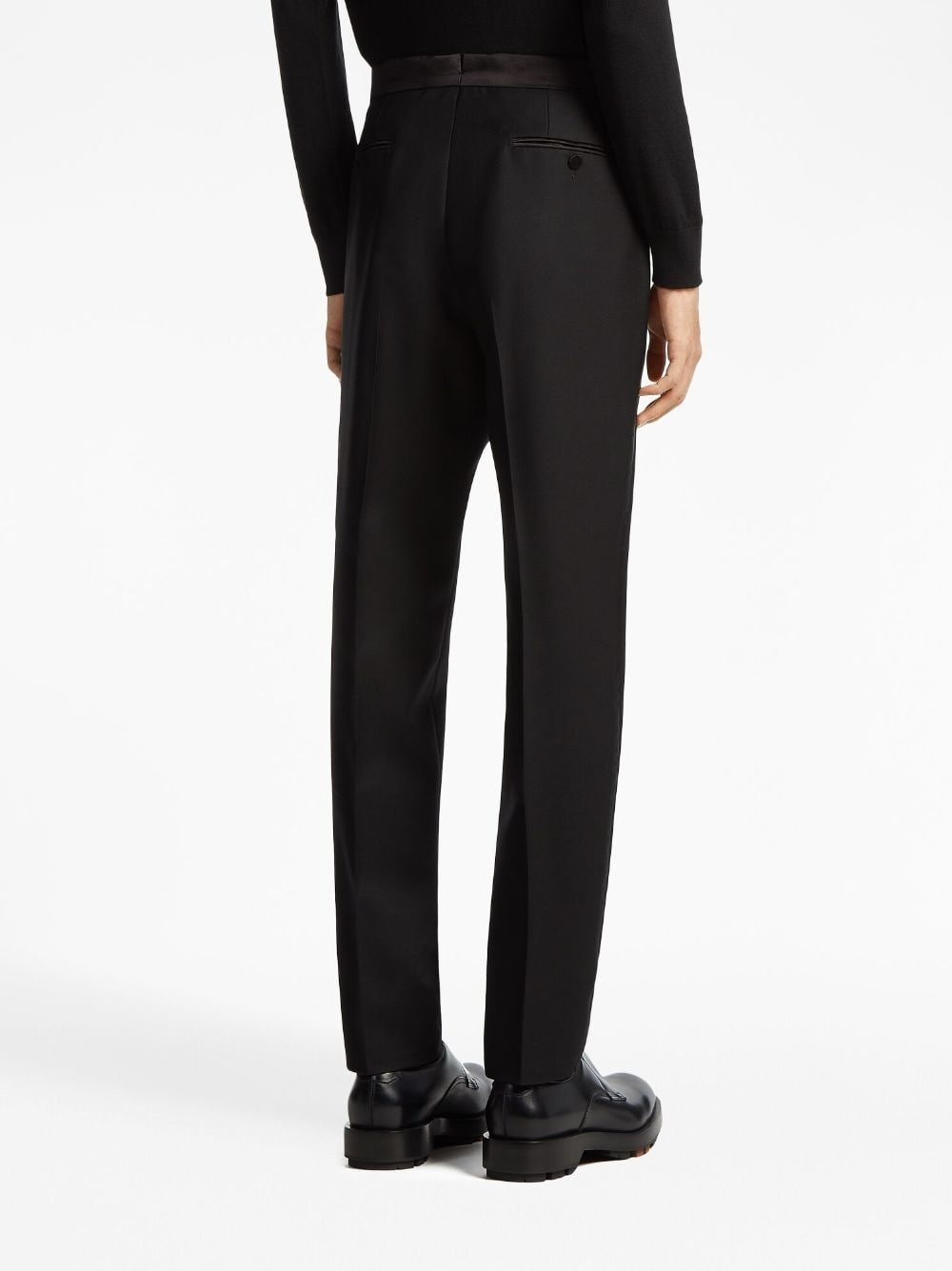 wool-mohair tailored trousers - 5