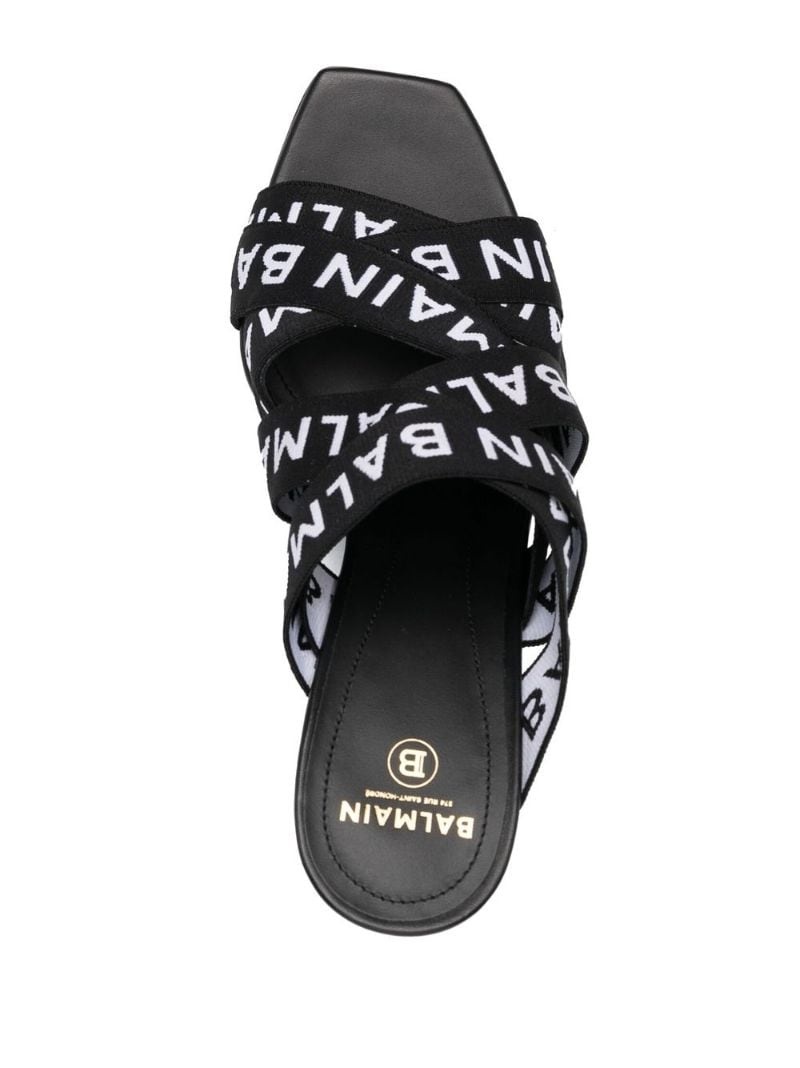 logo strappy sandals - 4