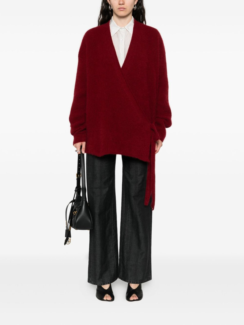 UMA WANG tie-detail cardigan outlook