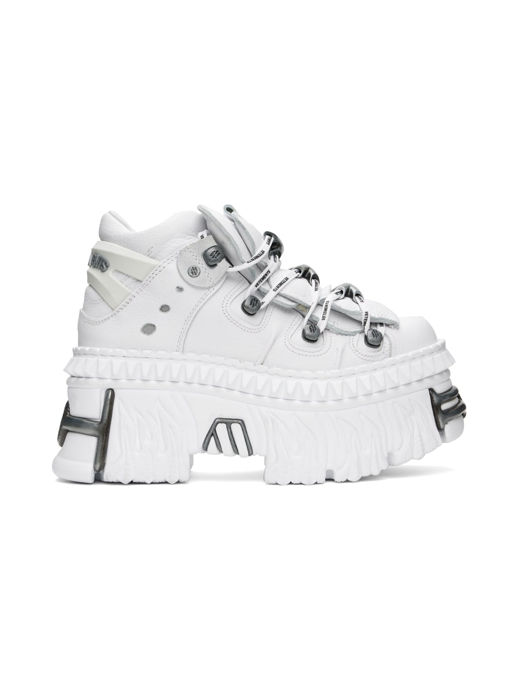 White New Rock Edition Platform Sneakers - 1