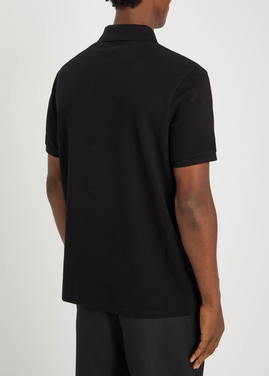 Moncler Logo-appliquéd Piqué Cotton Polo Shirt - 3