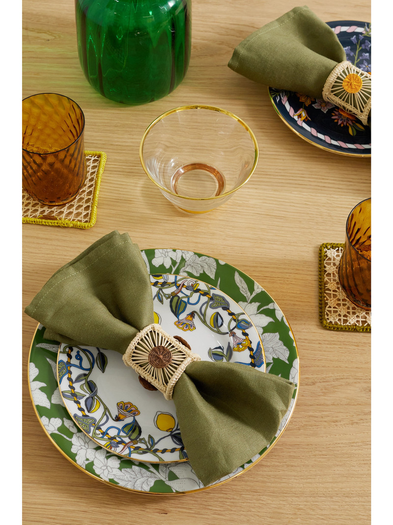 La DoubleJ Set Of Four Raffia Napkin Rings outlook