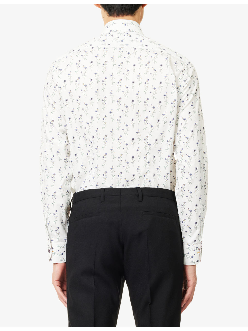 Floral Graphic-Print Long-Sleeve Cotton Shirt - 4