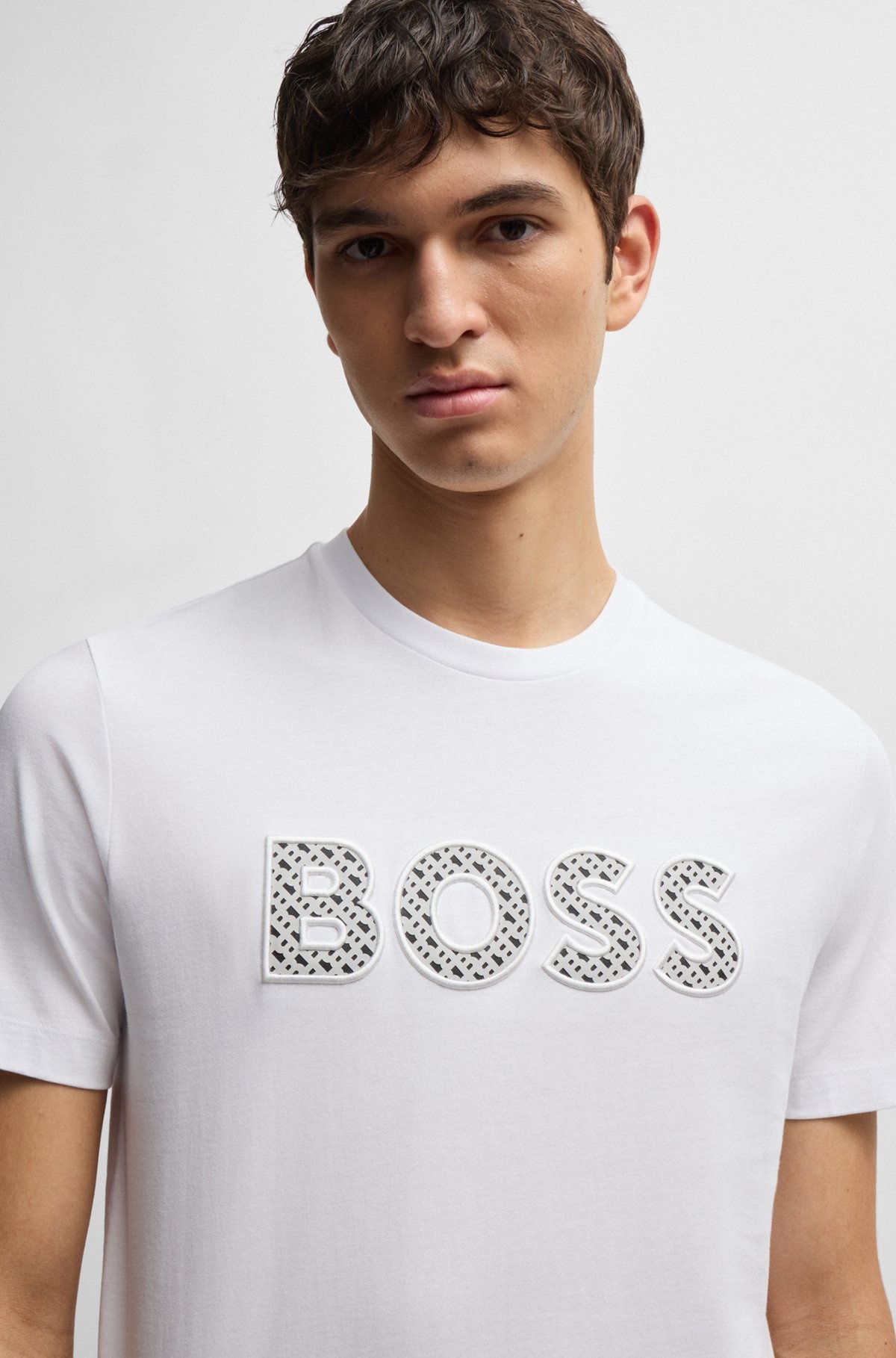 COTTON-JERSEY T-SHIRT WITH LOGO DETAIL - 3