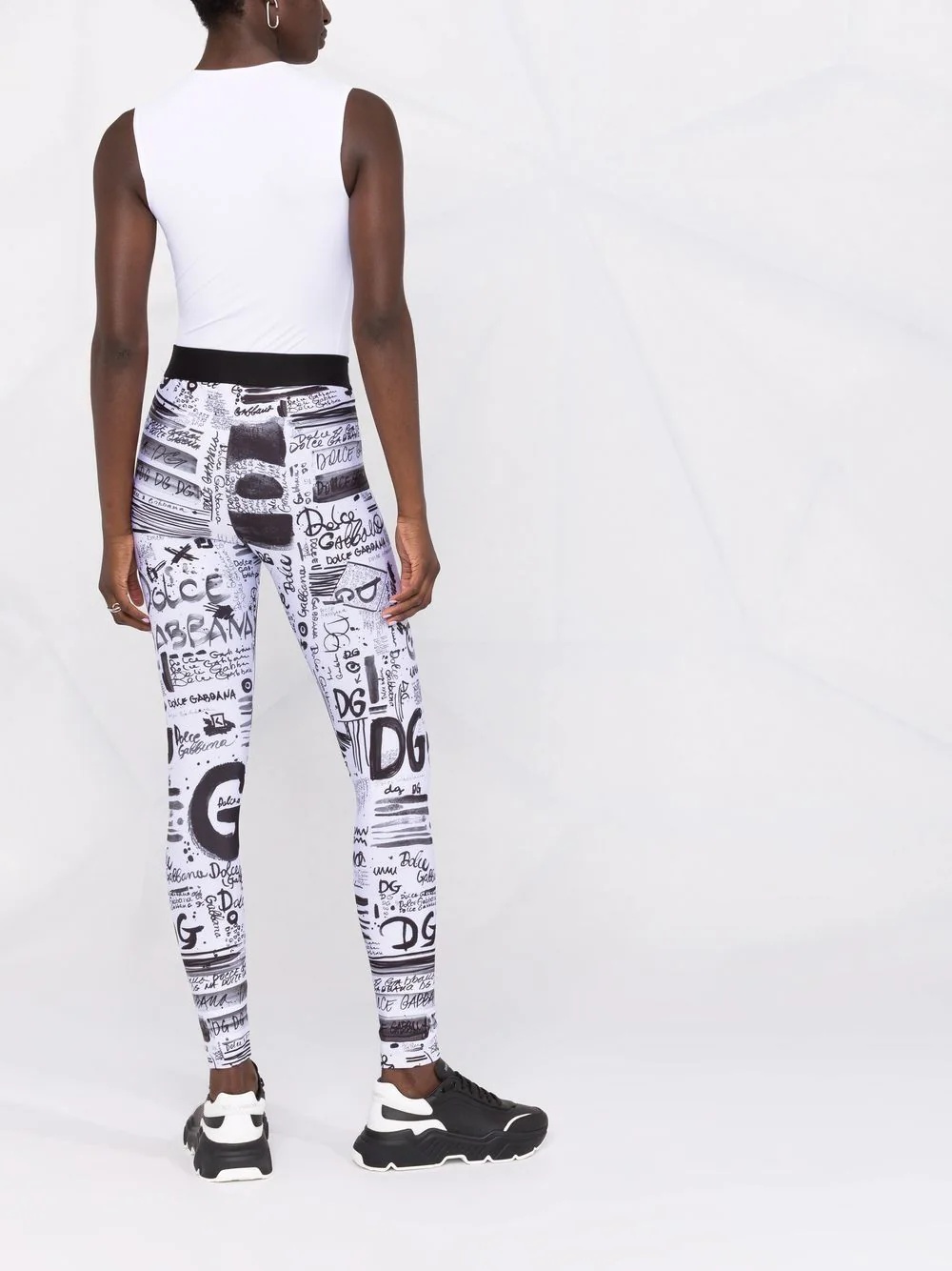 graffiti-print leggings - 6