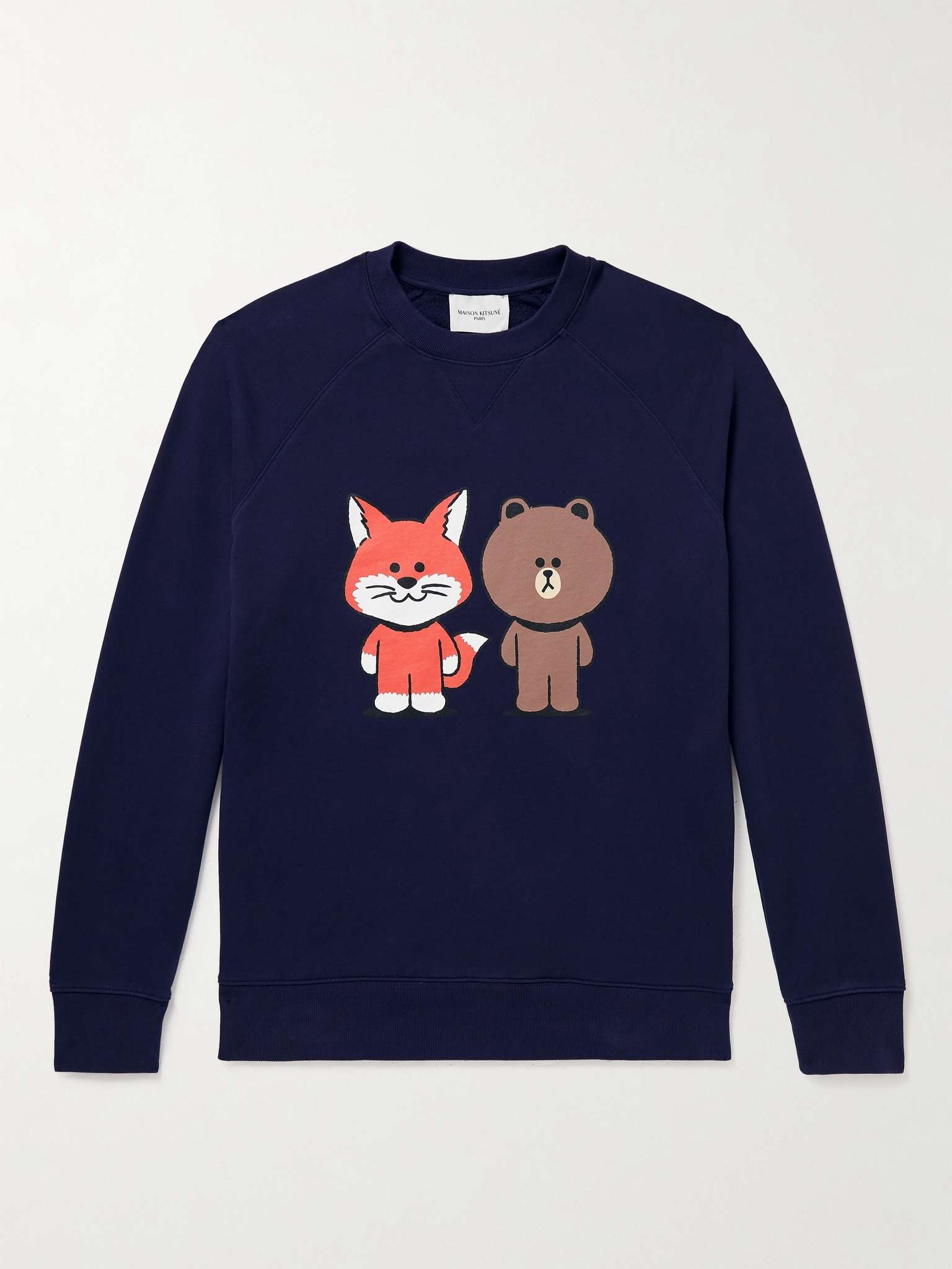 + LINE FRIENDS Slim-Fit Logo-Print Cotton-Jersey Sweatshirt - 6