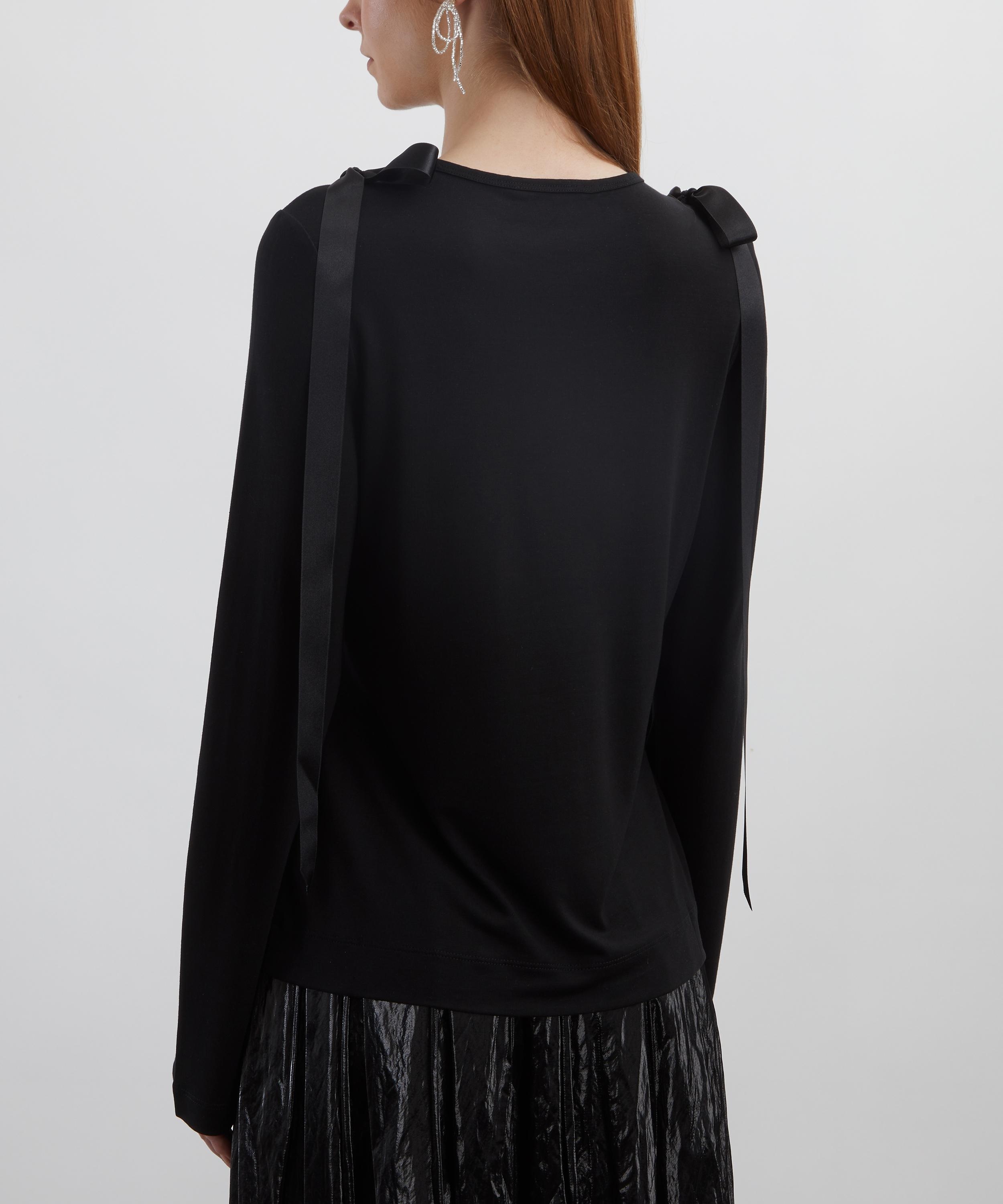 Bow Ribbon Tail Long-Sleeve T-Shirt - 4