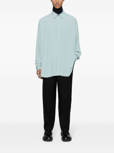Jil Sander elasticated-waistband wool trousers outlook