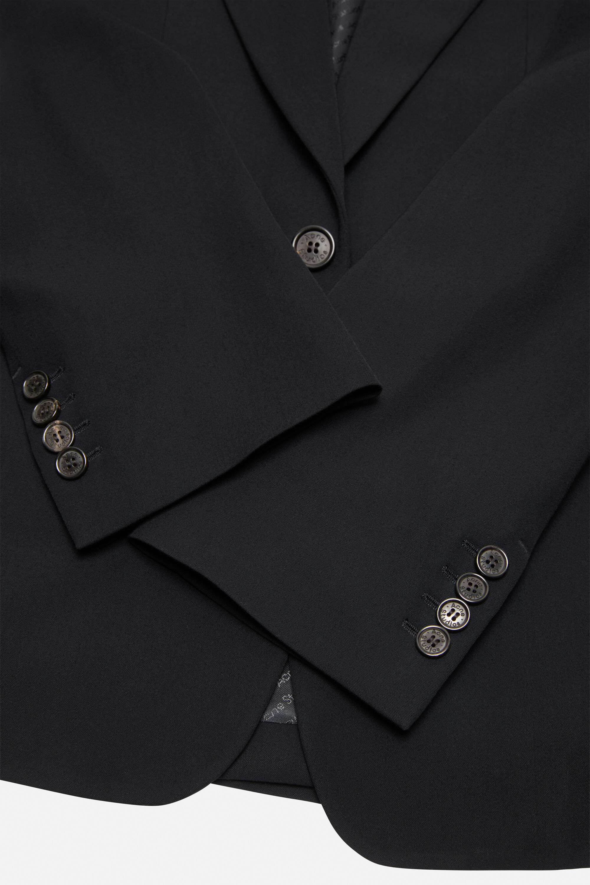Fitted suit jacket - Black - 5