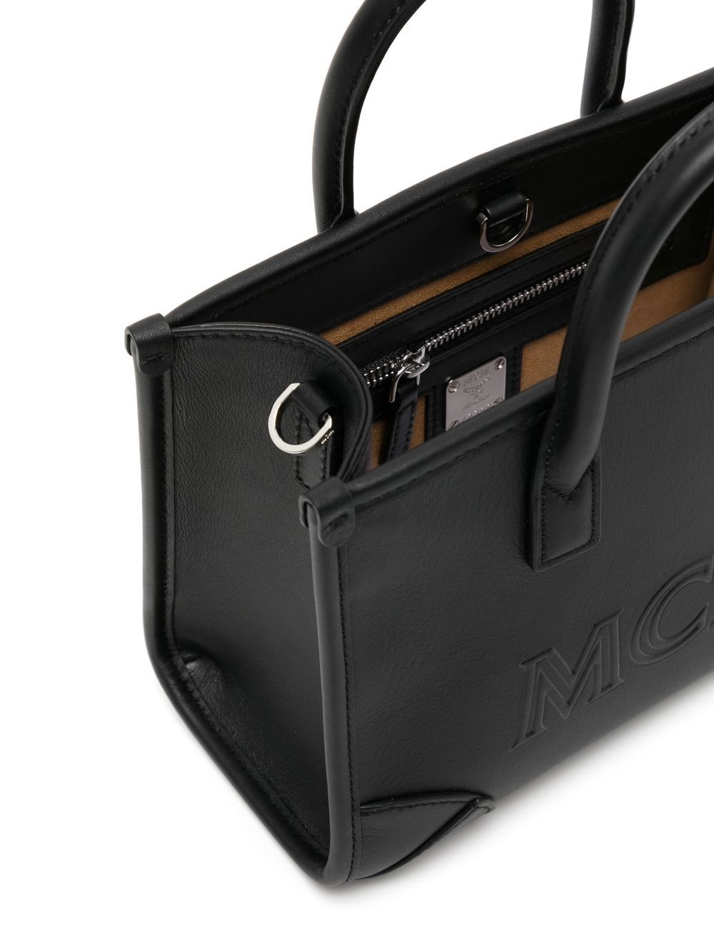 mini Munchen leather tote bag - 5