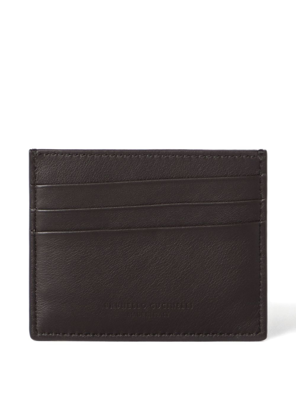 embossed leather cardholder - 2