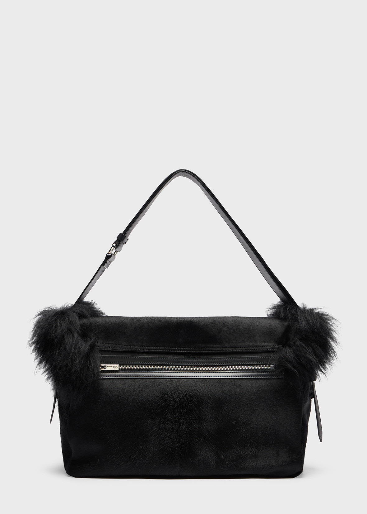 LARGE MESSENGER BAG IN HAIR ON HIDE LEATHER - 3