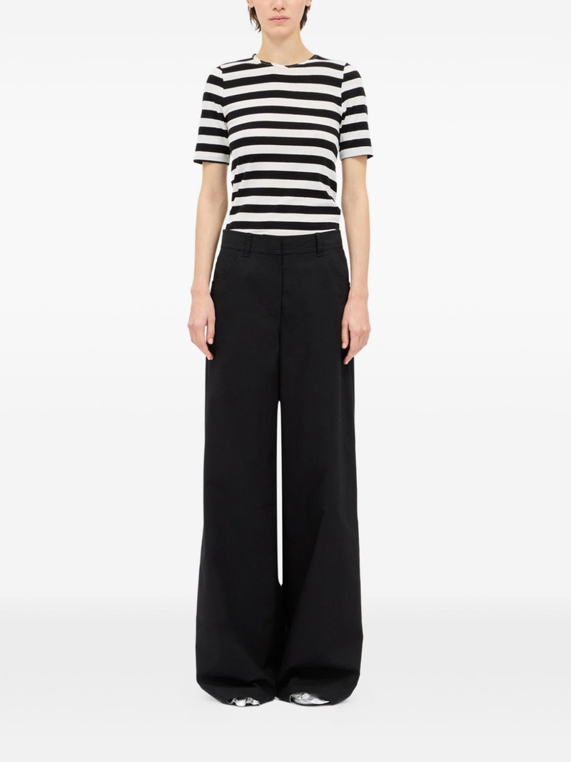 MSGM logo-print wide-leg trousers outlook