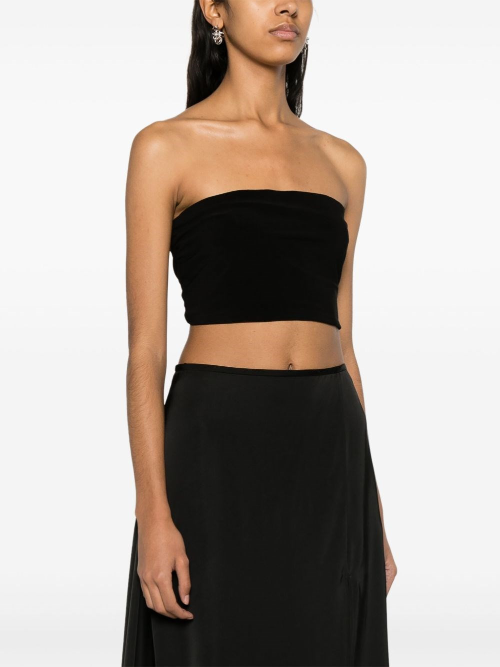 Strapless cropped top - 2