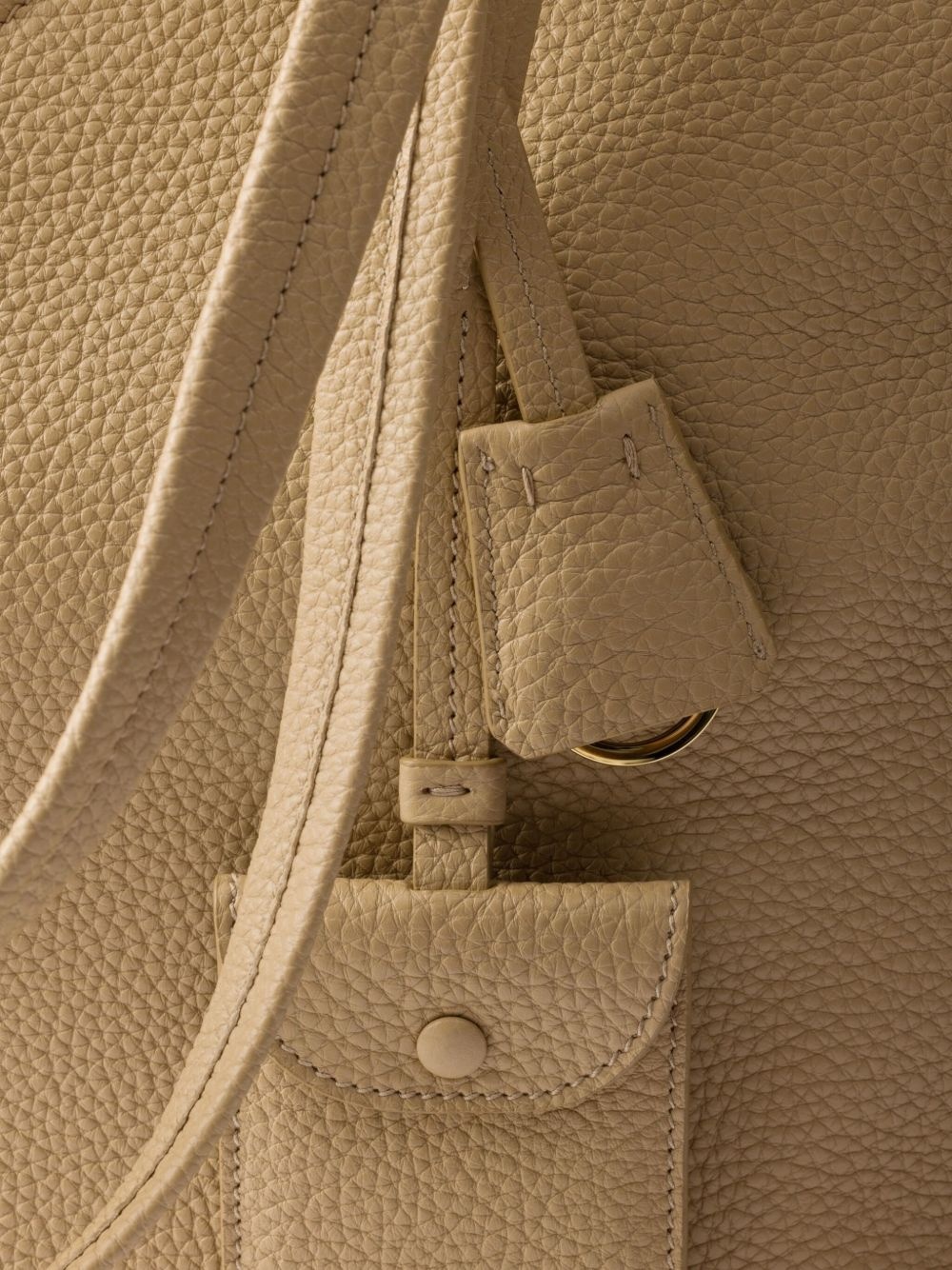 large leather tote bag - 7