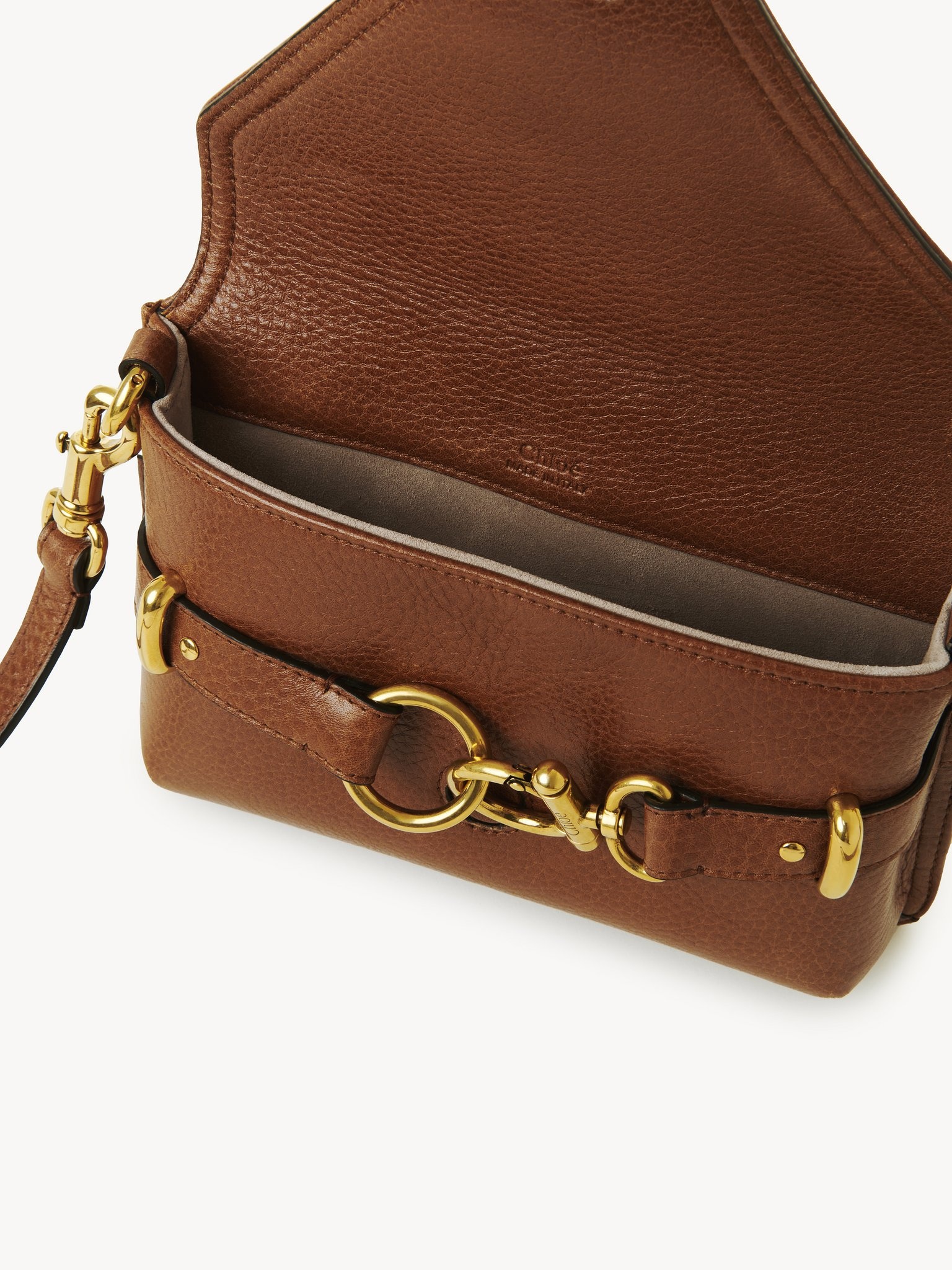 MINI CROSSBODY CAPE BAG IN GRAINED LEATHER - 3