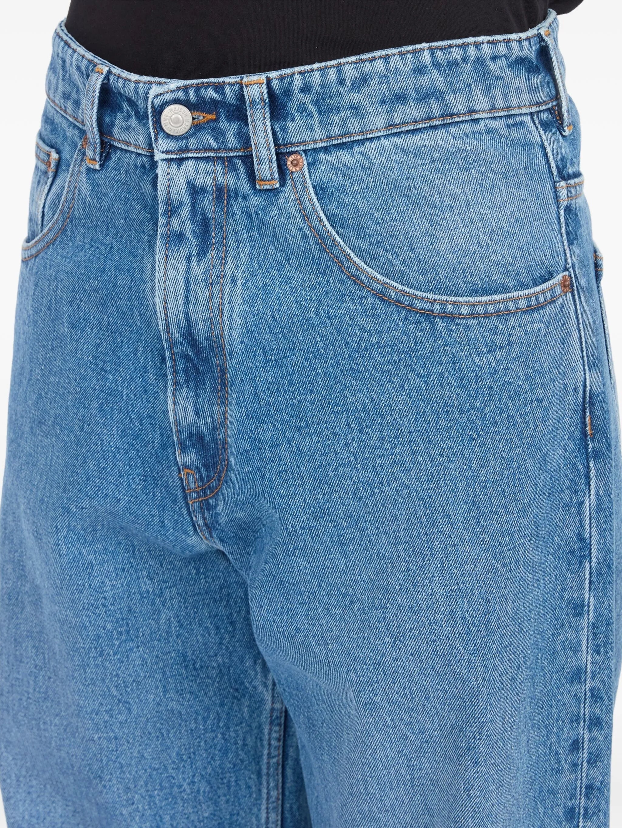 Mm6 Maison Margiela Inverted-pocket Jeans - 6