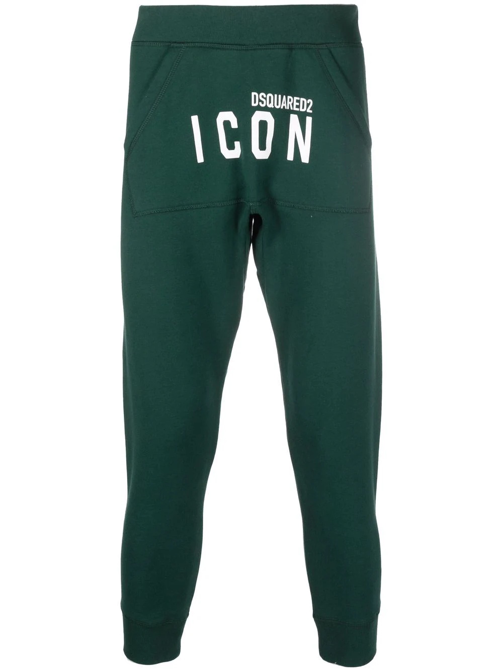 cropped Icon-print track pants - 1