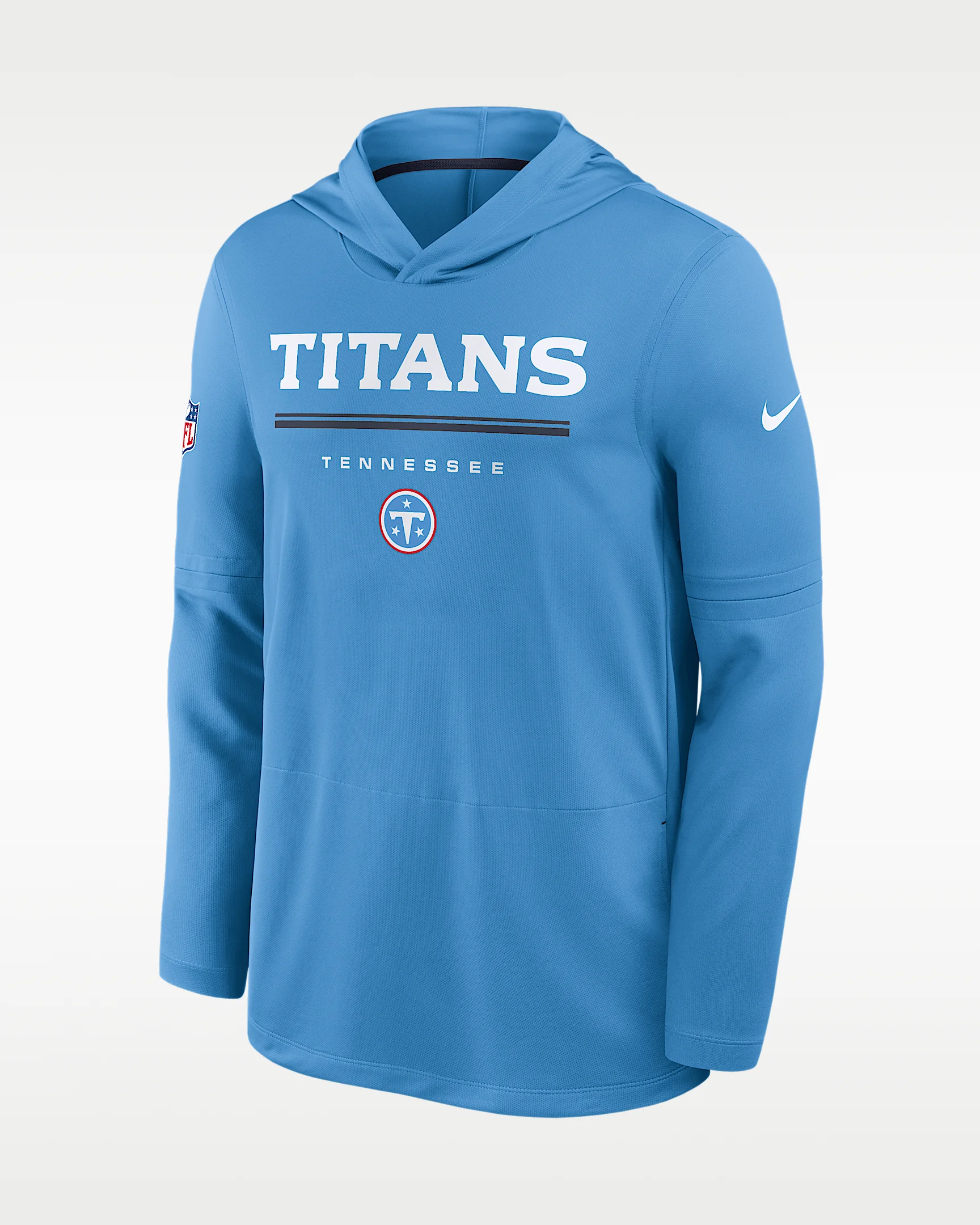 Tennessee Titans Sideline Men's Nike Dri-FIT NFL Long-Sleeve Hooded Top - 1