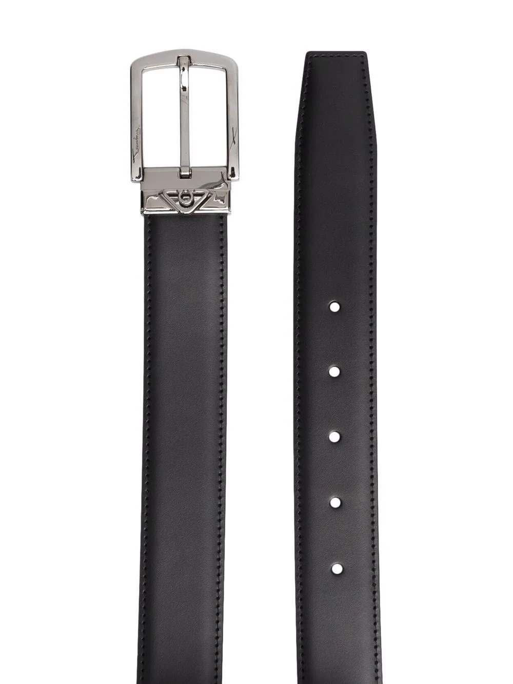 reversible leather belt - 2