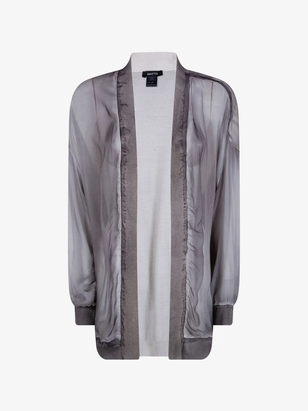 frayed-edge cardigan - 1