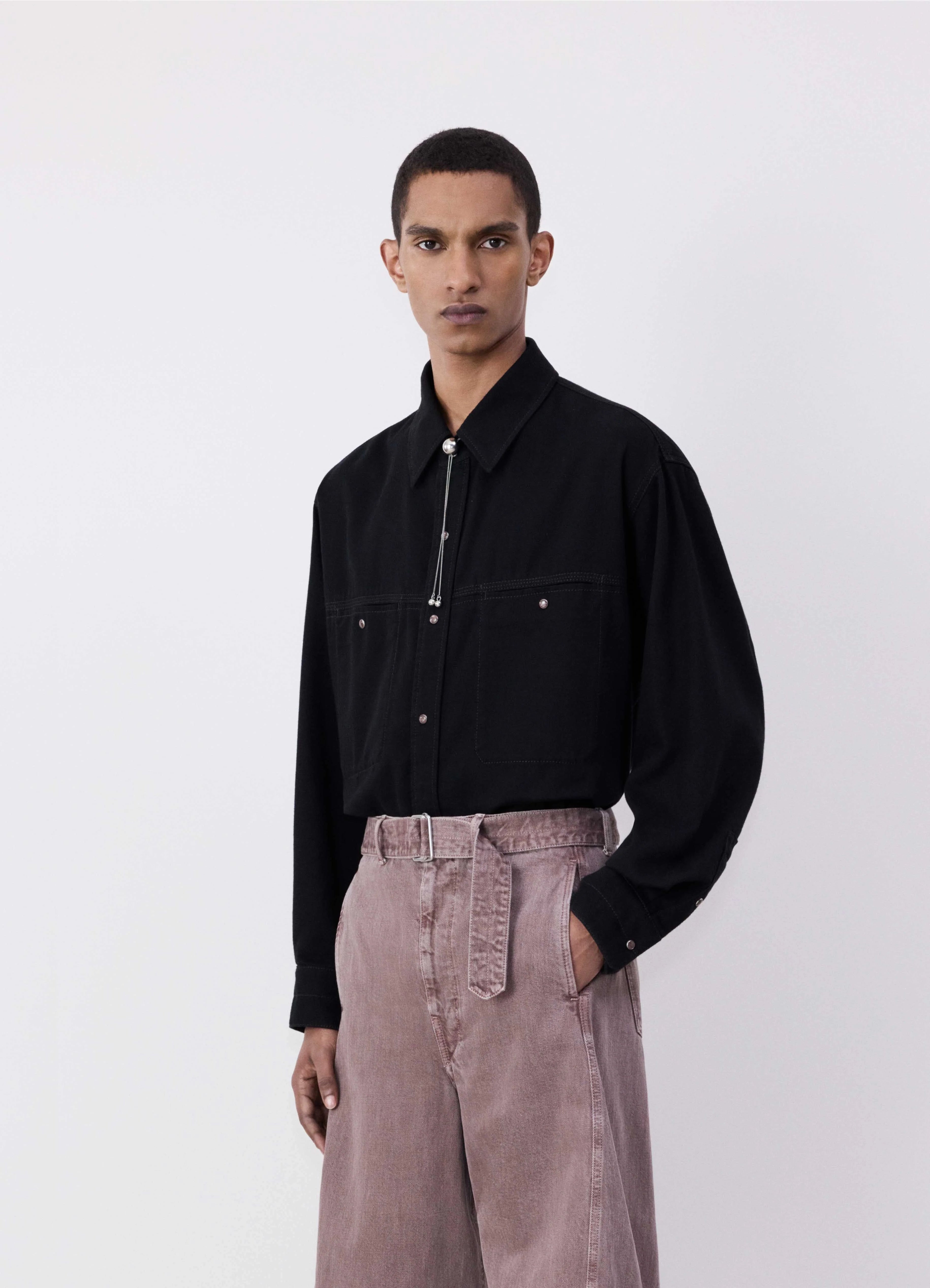 TWISTED BELTED PANTS - 5