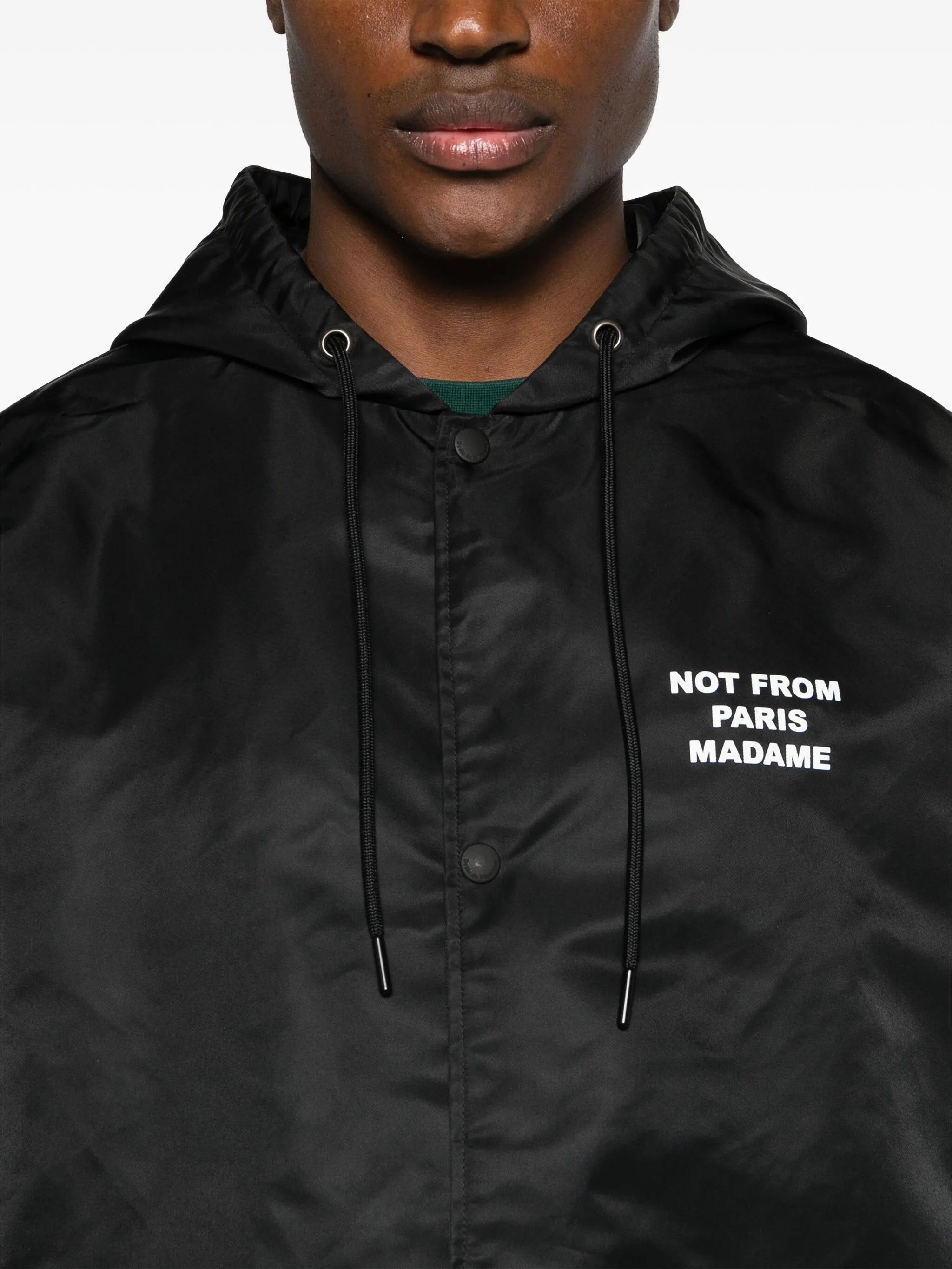 Drole De Monsieur Press-stud Hooded Parka - 5