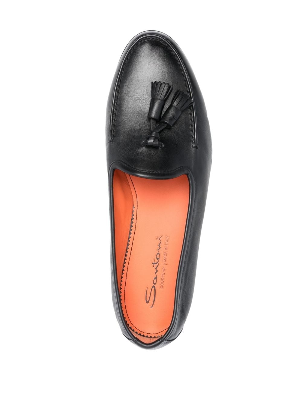 Andrea tassel-detail leather loafers - 4