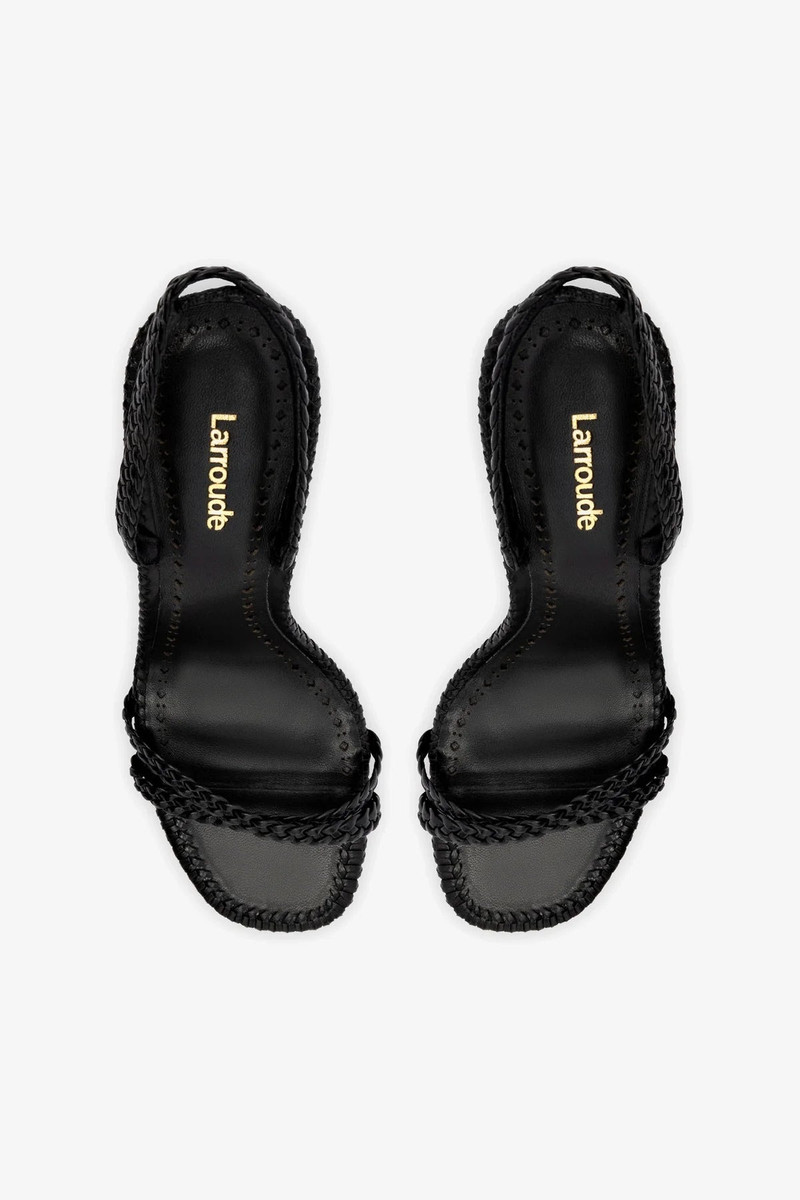 Annie Sandal In Black Leather 7