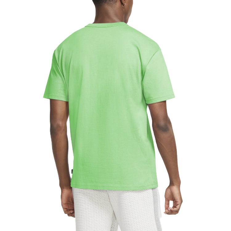 Nike Minimalistic Embroidered Logo Short Sleeve Green DB3194-390 - 4