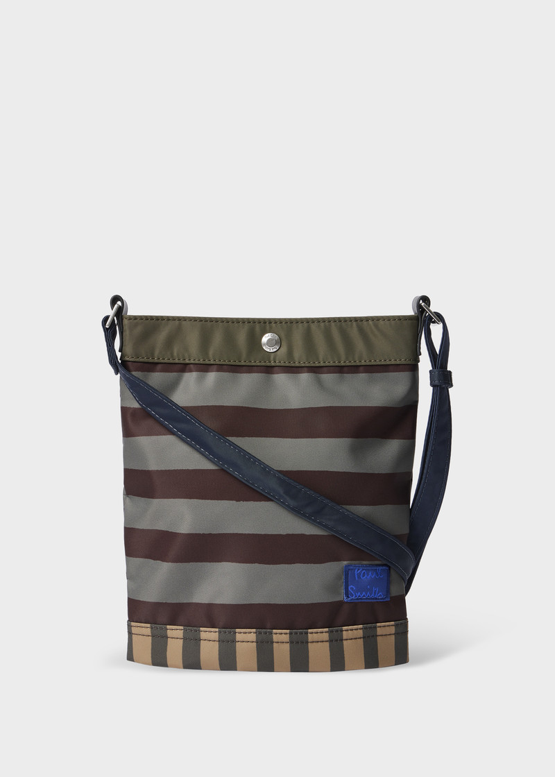 Multistripe Recycled Nylon Musette Bag 1