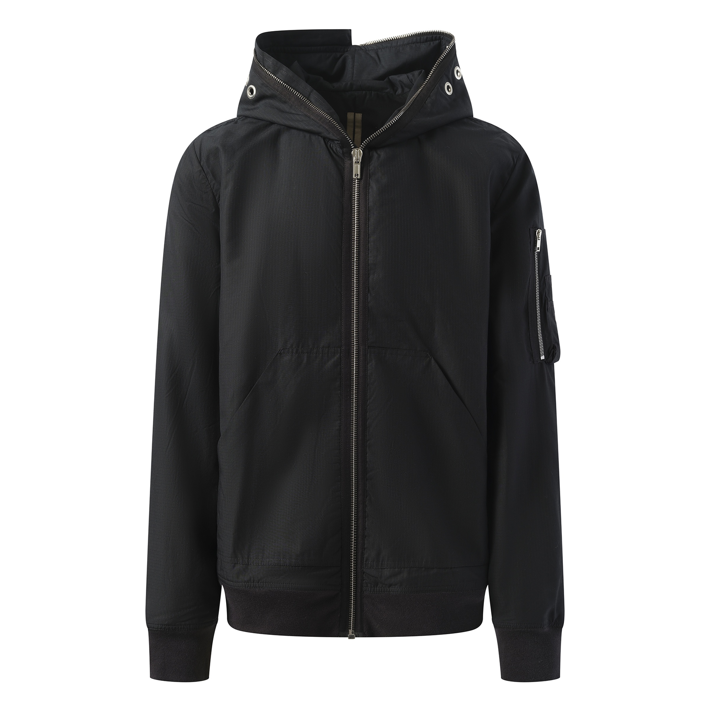 Gimp Flight Bomber Jacket in Black - 2