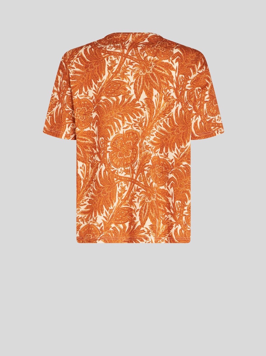 FOLIAGE PRINT JERSEY T-SHIRT - 5