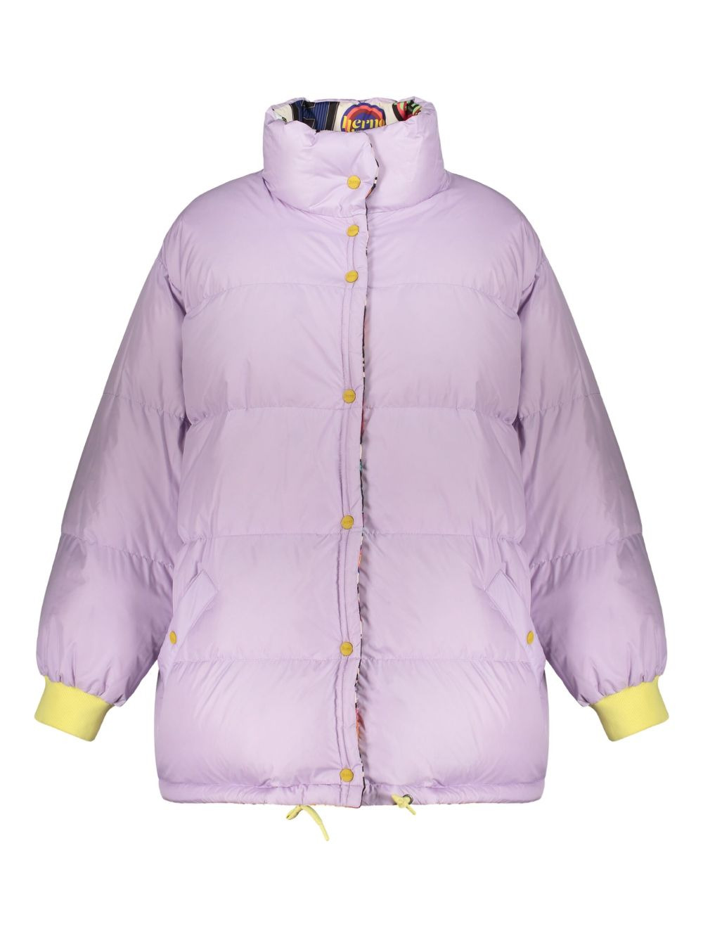 printed reversible puffer jacket - 3
