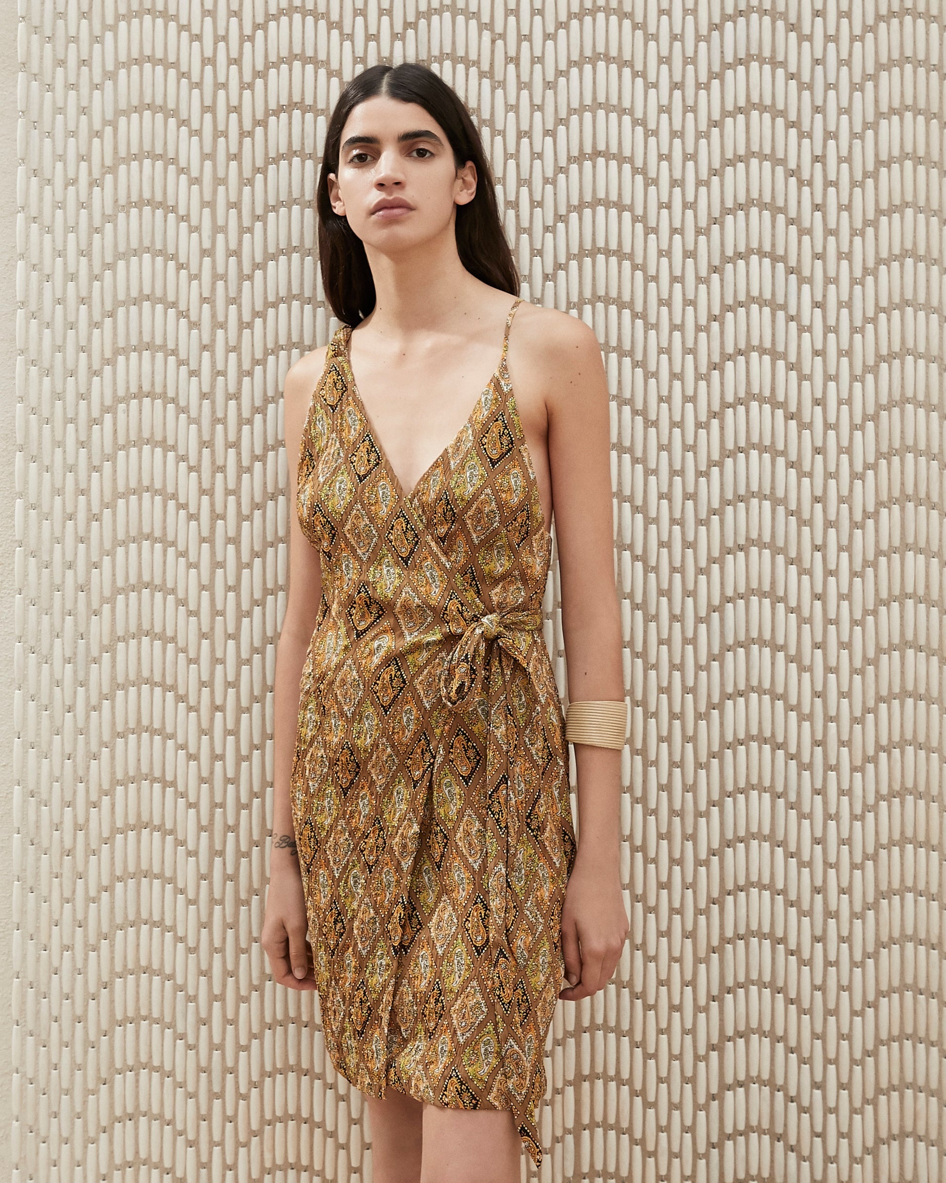 Asymmetric Wrap Dress - 3