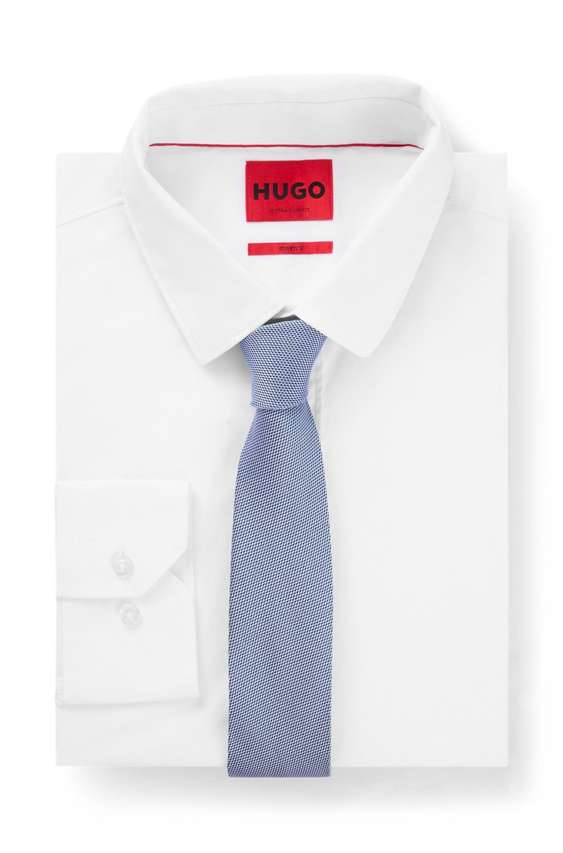 SILK TIE WITH ALL-OVER JACQUARD PATTERN 3